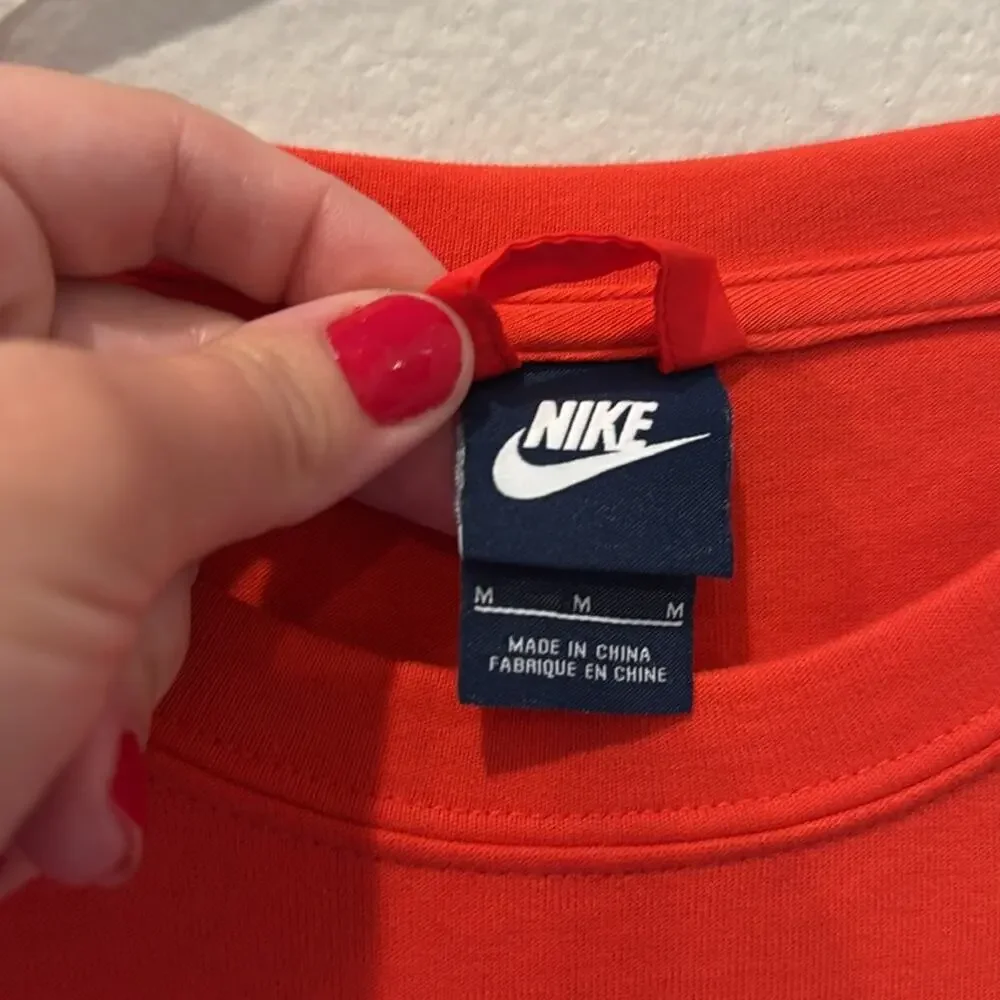 Nike Advance 15 Salmon Red Boxy Pullover Size Medium M‎